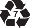 Recyclable Sign 7 Clip Art